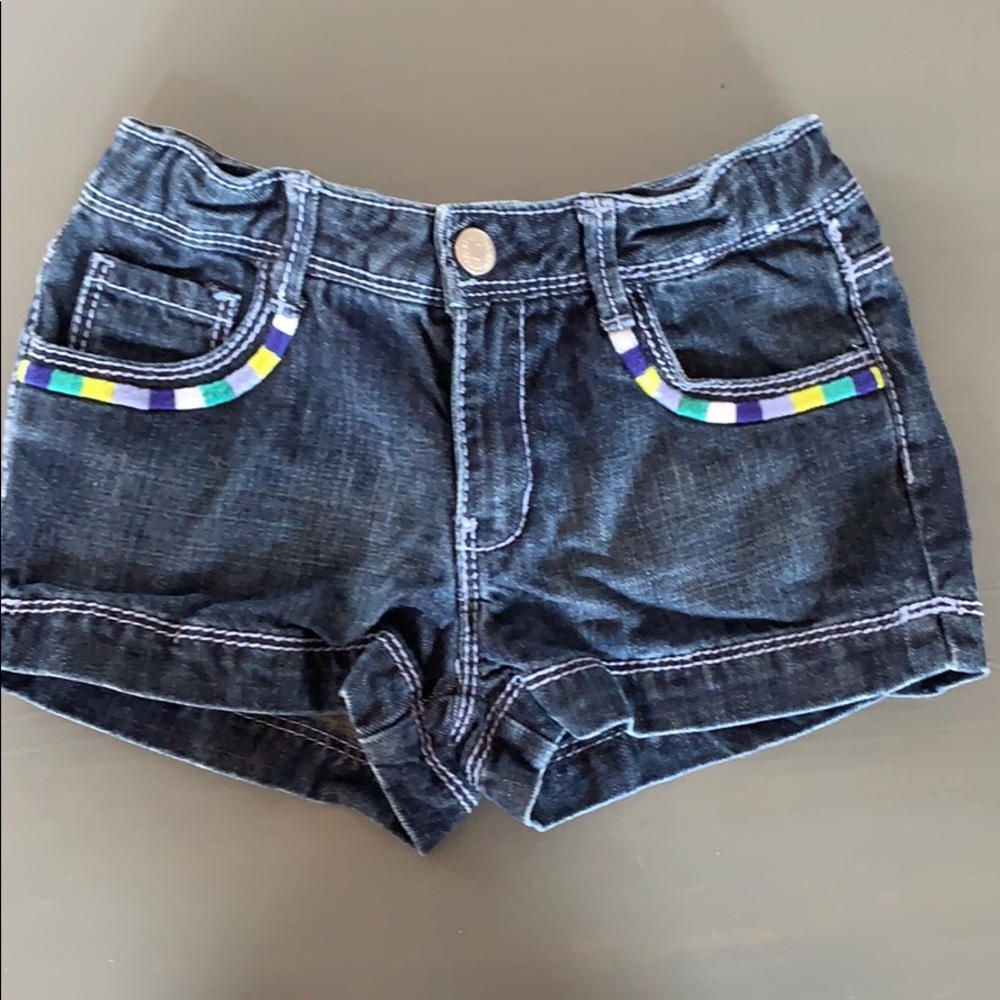 Denim shorts, girls size 6